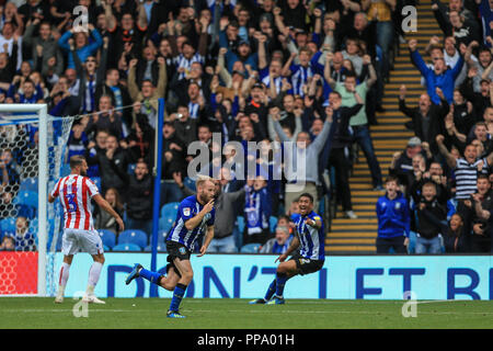 Il 15 settembre 2018, Hillsborough, Sheffield, Inghilterra; Sky scommessa campionato EFL, Sheffield Mercoledì v Stoke City ; Barry Bannan di Sheffield Wednesda Foto Stock