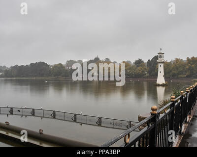 Vista di Roath Park a Cardiff Foto Stock