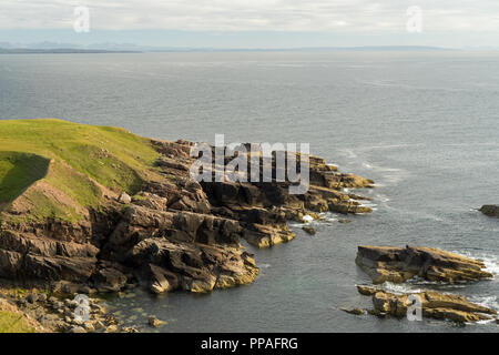 Testa Stoer (Rubha Stoer in gaelico scozzese) è un punto della terra a nord di Lochinver e la township di Stoer in Sutherland, NW Scozia. Foto Stock