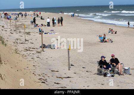 Il primo giorno di autunno a Nauset Beach in Orleans, Massachusetts il Cape Cod, STATI UNITI D'AMERICA Foto Stock