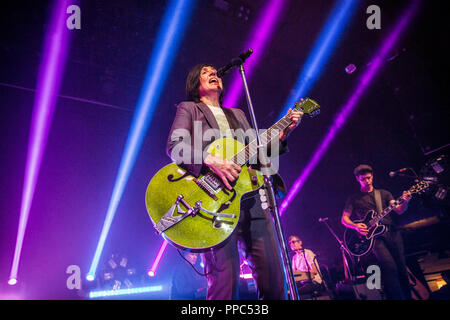 Norvegia - Oslo, il 24 settembre 2018. La Scottish pop rock band Texas esegue un concerto dal vivo al Rockefeller di Oslo. Qui il cantante e musicista Sharleen Spiteri è visto dal vivo sul palco. (Photo credit: Gonzales foto - Terje Dokken). Credito: Gonzales foto/Alamy Live News Foto Stock