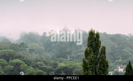 Sintra, Portogallo - 23 settembre, 2018: Monserrate Palace era la tradizionale summer resort del tribunale portoghese e fu restaurato nel 1858 Foto Stock