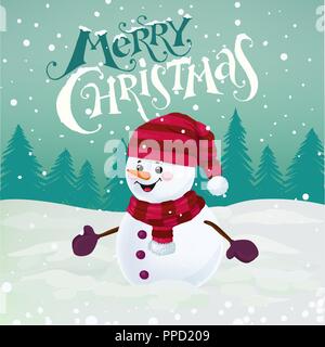 Chrismas greetng card Illustrazione Vettoriale