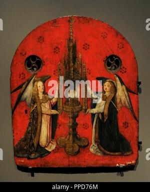 Sacramento antina. Colonia, del XV secolo. Tempera e Olio su legno. Museo Schnu ditgen. Colonia, Germania. Foto Stock
