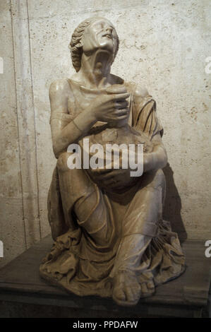 Arte romana. L'Italia. Vecchia ebbra. La scultura. Il marmo. Copia dal periodo ellenistico, del III secolo A.C. Esso proviene da Roma, Via Nomentana - Santa Agnese (1620). Musei Capitolini. Roma. L'Italia. Foto Stock