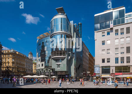 Wien, Haas Haus, Hans Hollein 1989 Foto Stock