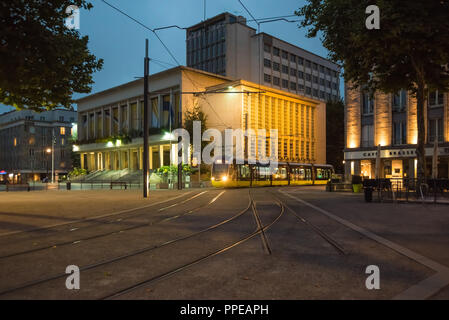 Brest, tranvia, Linie A Place de la Liberte Foto Stock