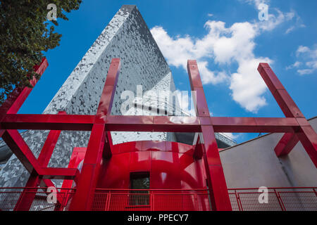 Parigi, La Villette, la Philharmonie, Architekt Jean Nouvel Foto Stock