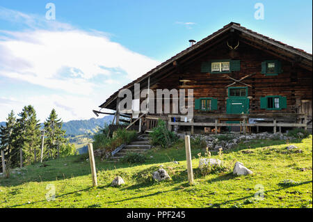 Cabina a Schweinsteiger Alm in Sudelfeld, Baviera, Germania, 2014 Foto Stock