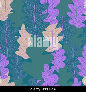 Il decor lascia senza saldatura Illustrazione Vettoriale