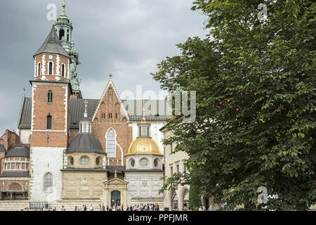 Il castello di Wawel. Cattedrale. La sede del re polacco. Foto Stock