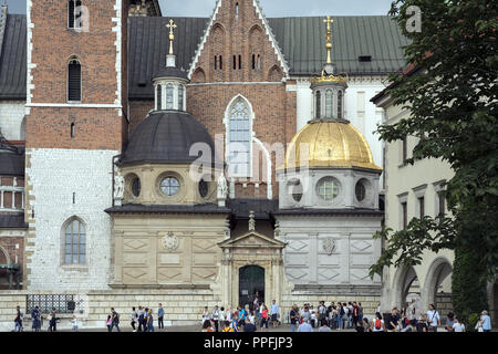 Il castello di Wawel. Cattedrale. La sede del re polacco. Foto Stock