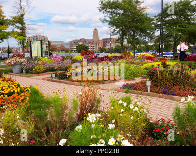Università giardino di prova, Erie Basin Marina, Buffalo, New York Foto Stock