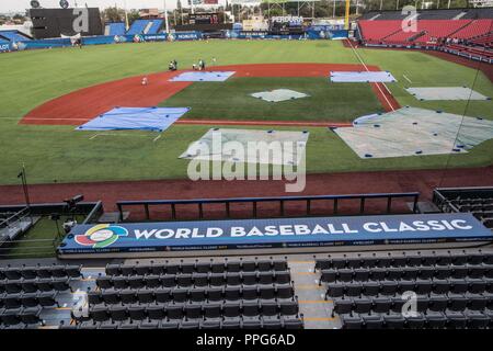 Il baseball, Beisbol, WBC, WBC 2017, WBC MESSICO, World Baseball Classic, World Baseball Classic Messico. Lo Stadio Jalisco di Guadalajara Jalisco, Messico. M Foto Stock