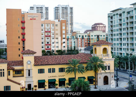West Palm Beach Florida, Marriott Residence Inn, hotel, edifici dello skyline della città, FL180212155 Foto Stock