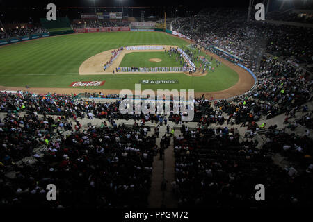 Pimer dia de acción en la Serie del Caribe 2013 en el ¨Estadio Sonora" (BaldemarDeLosLlanos/NortePhoto) Foto Stock