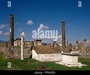 L'Italia. Pompei. Tempio di Apollo. Del IV secolo A.C. Campania. L'Italia. Foto Stock