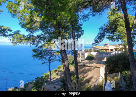 In Mountanroad Tramuntana su Mallorca Foto Stock