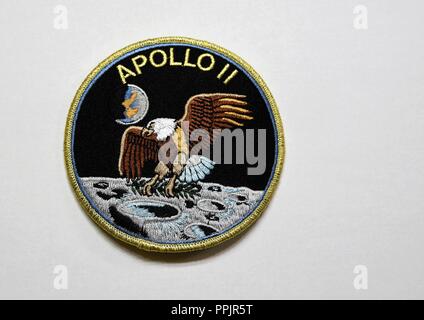Missione Apollo 11 patch Foto Stock