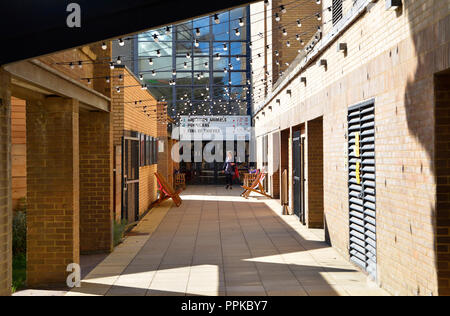 Ingresso al Royal e Derngate Theatre e Errol Flynn Filmhouse, Northampton Foto Stock