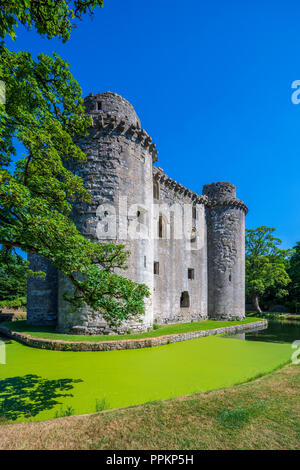 Il Castello di Nunney, Somerset, Inghilterra, Regno Unito, Europa Foto Stock