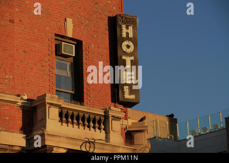 Riverview Hotel Old Sign Foto Stock