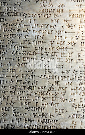 Scrittura cuneiforme. Babilonia. Pergamon museum. Berlino, Germania Foto Stock