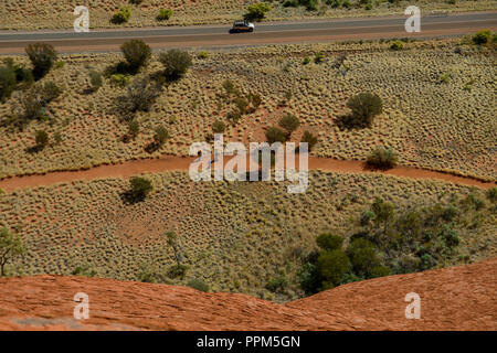 Uluru Ayers Rock, Uluru Kata Tjutas National Park, Australia Foto Stock