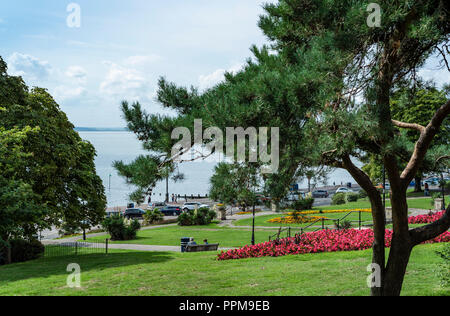 Cliff Gardens Southend on sea consiglio parco. Mare giardino comunale. Foto Stock