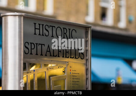 Spitalfields area storica, Borough of Tower Hamlets, London, England, Regno Unito Foto Stock