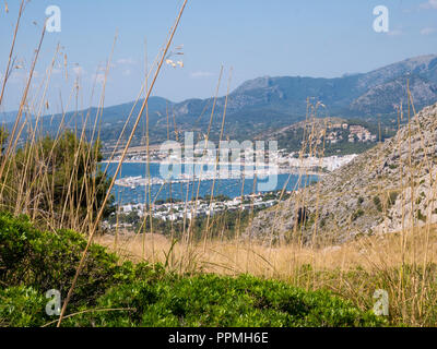 Port de Pollença, Maiorca, isole Baleari, Spagna Foto Stock