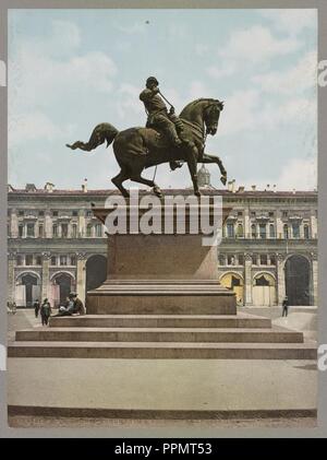 Bologna. Monumento a Vittorio Emanuele II Foto Stock