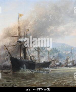 Bombardamento di foutcheou. Foto Stock