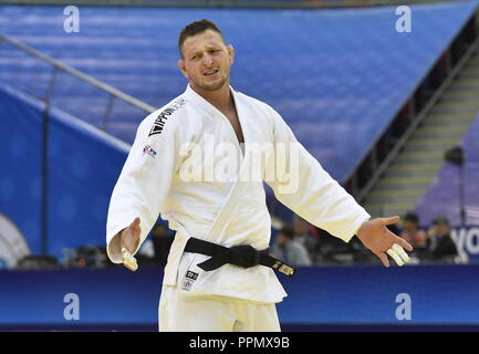 Ceco Judoka Lukas Krpalek E Visibile Dopo Un Quarterfinal Match Di Uomini 100kg Classe Nel Mondo Judo Campionati A Baku In Azerbaijan Il 26 Settembre 2018 Ctk Foto David Svab Foto Stock Alamy