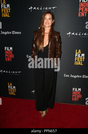 Culver City, CALIFORNIA, Stati Uniti. 26 settembre 2018. 26 settembre 2018 - Culver City, California - Grace Gummer, 2018 LA Film Festival proiezione di ''The Long Dumb Road'' presso gli Arclight Cinemas Culver City. Credito fotografico: Faye Sadou/AdMedia Foto Stock