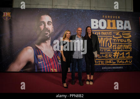 25 settembre 2018, Barcellona, Spagna; Juan Carlos Navarro omaggio; Foto Stock