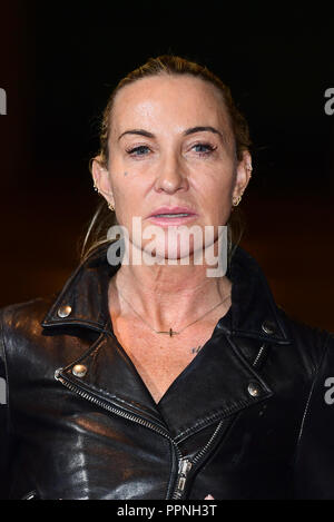 Meg Matthews arrivando alla premiere di due per la gioia per il cinema Everyman in Kings Cross, London. Foto Stock