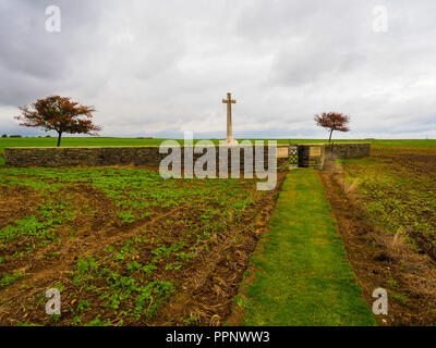 Redan Ridge numero 2 Cimitero sul Campo di Battaglia di Somme in Francia Foto Stock