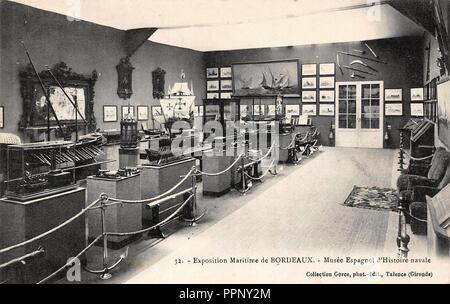 Bordeaux esposizione-maritime 1907 pavillon Espagnol. Foto Stock
