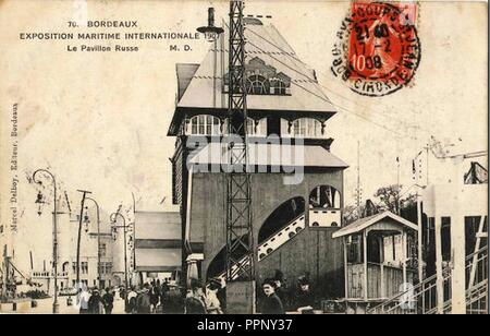 Bordeaux esposizione-maritime 1907 pavillon Russe 4. Foto Stock