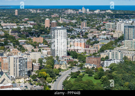 Vista aerea del Lower East Side Foto Stock
