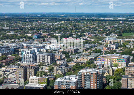 Vista aerea del Lower East Side Foto Stock