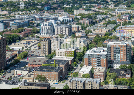 Vista aerea del Lower East Side Foto Stock