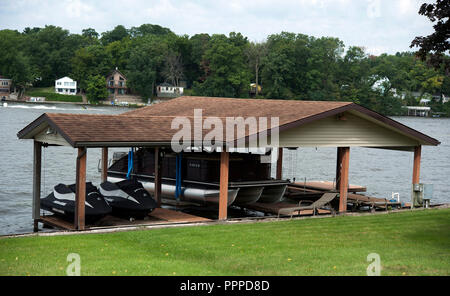 Il lago di Schaffer, Monticello, Indiana, USA, America del Nord Foto Stock