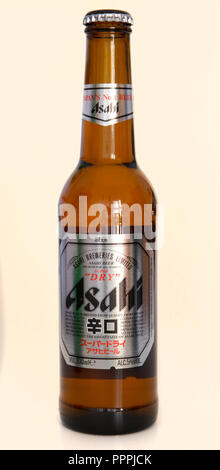 Flasche, Asahi Beer, Giappone Foto Stock