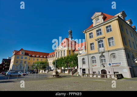 Il Rathaus, Rathausplatz, Herford, Nordrhein-Westfalen, Deutschland Foto Stock