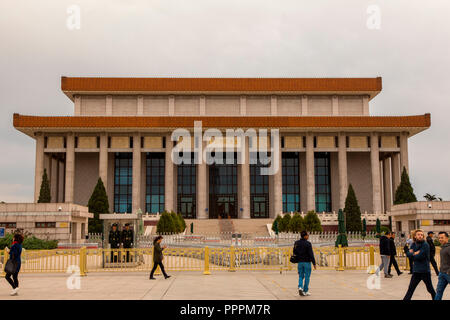 Mausoleo di Mao, Piazza Tiananmen, Pechino Beijing Shi Cina Foto Stock