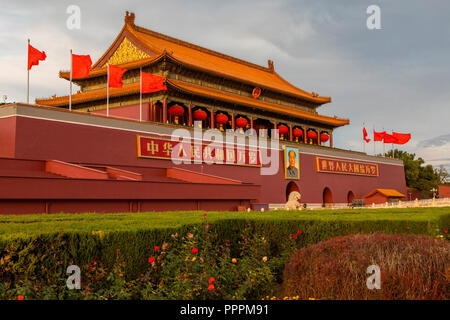 La Città Proibita e Piazza Tiananmen, Pechino Beijing Shi Cina Foto Stock