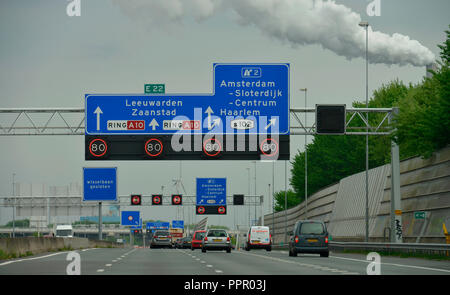 Stadtautobahn, Amsterdam, Niederlande Foto Stock