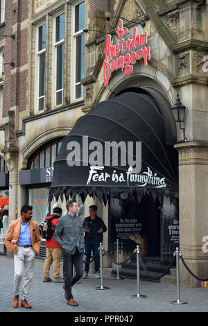 L'Amsterdam Dungeon, Rokin, Amsterdam, Niederlande Foto Stock